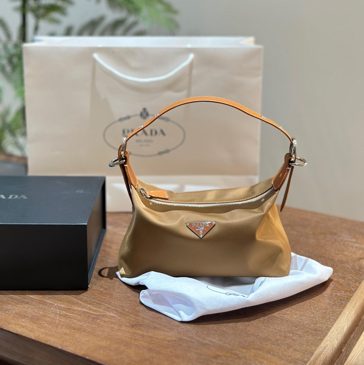 Re-Edition 2005 Re-Nylon and Saffiano mini bag