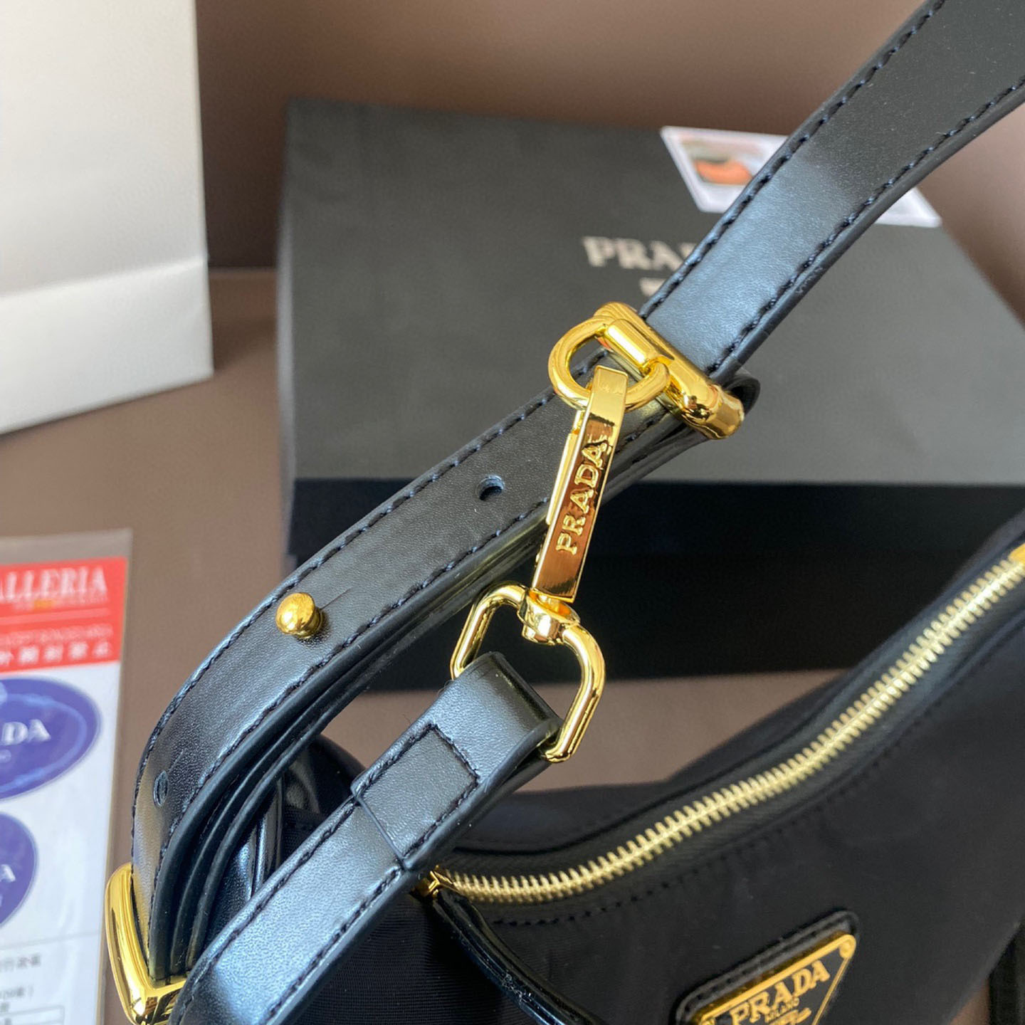 Arqué small leather shoulder bag