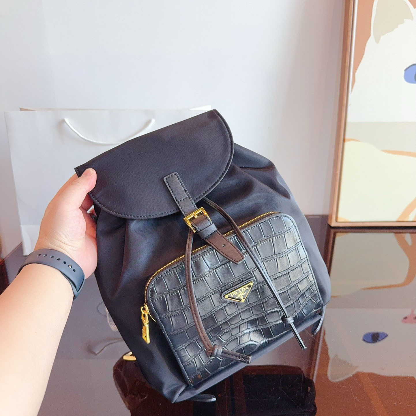 Tessuto Nylon Backpack