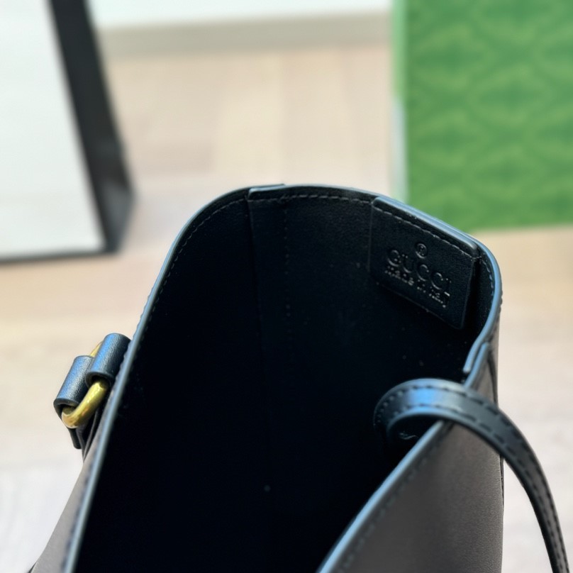 New Sakai Calfskin Lux Medium Dahlia Tote Black