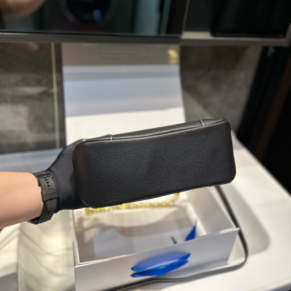 Vitello Phenix Leather Web Stripe Strap Crossbody