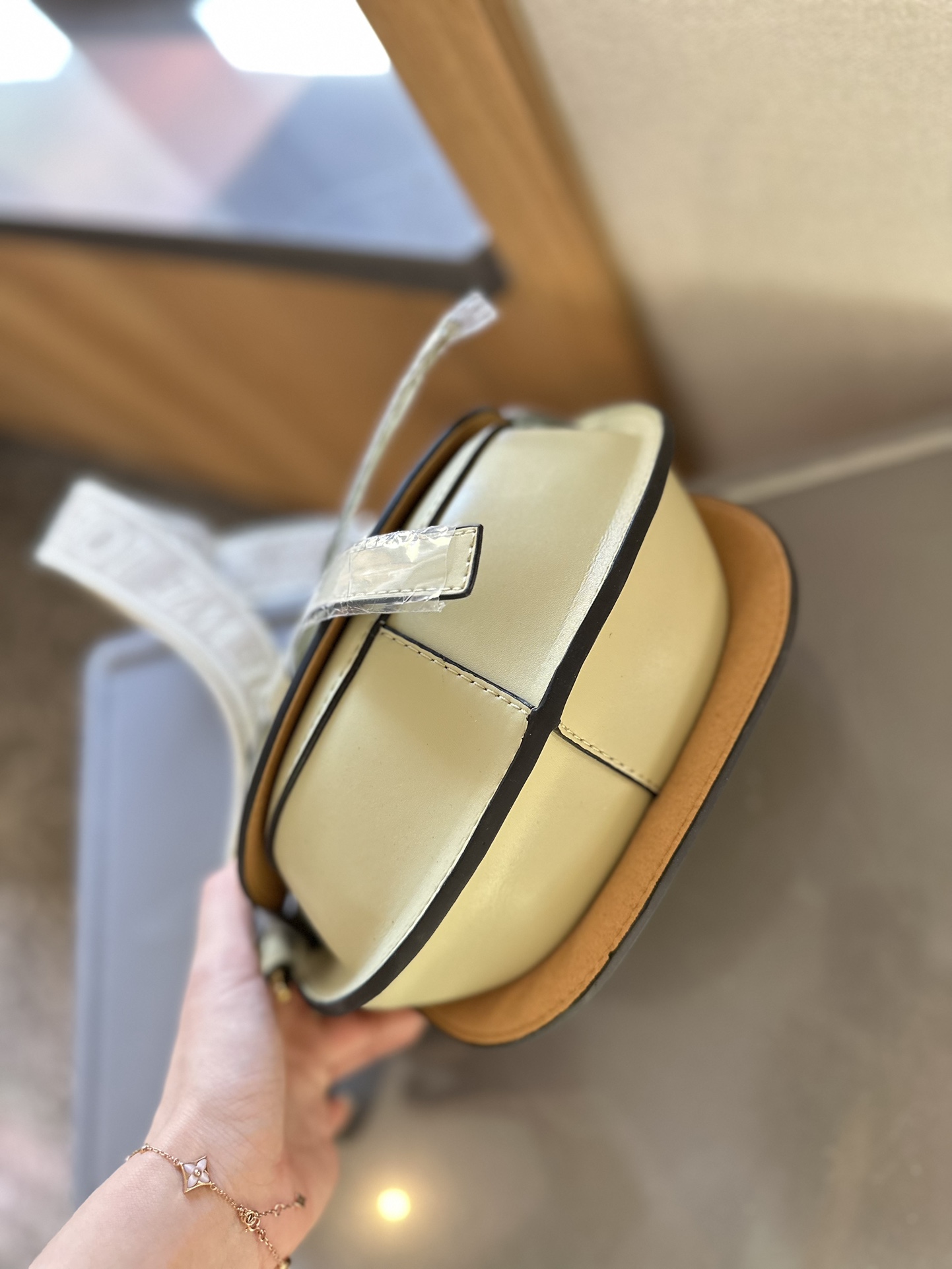 Gate Dual bag in soft calfskin and jacquard