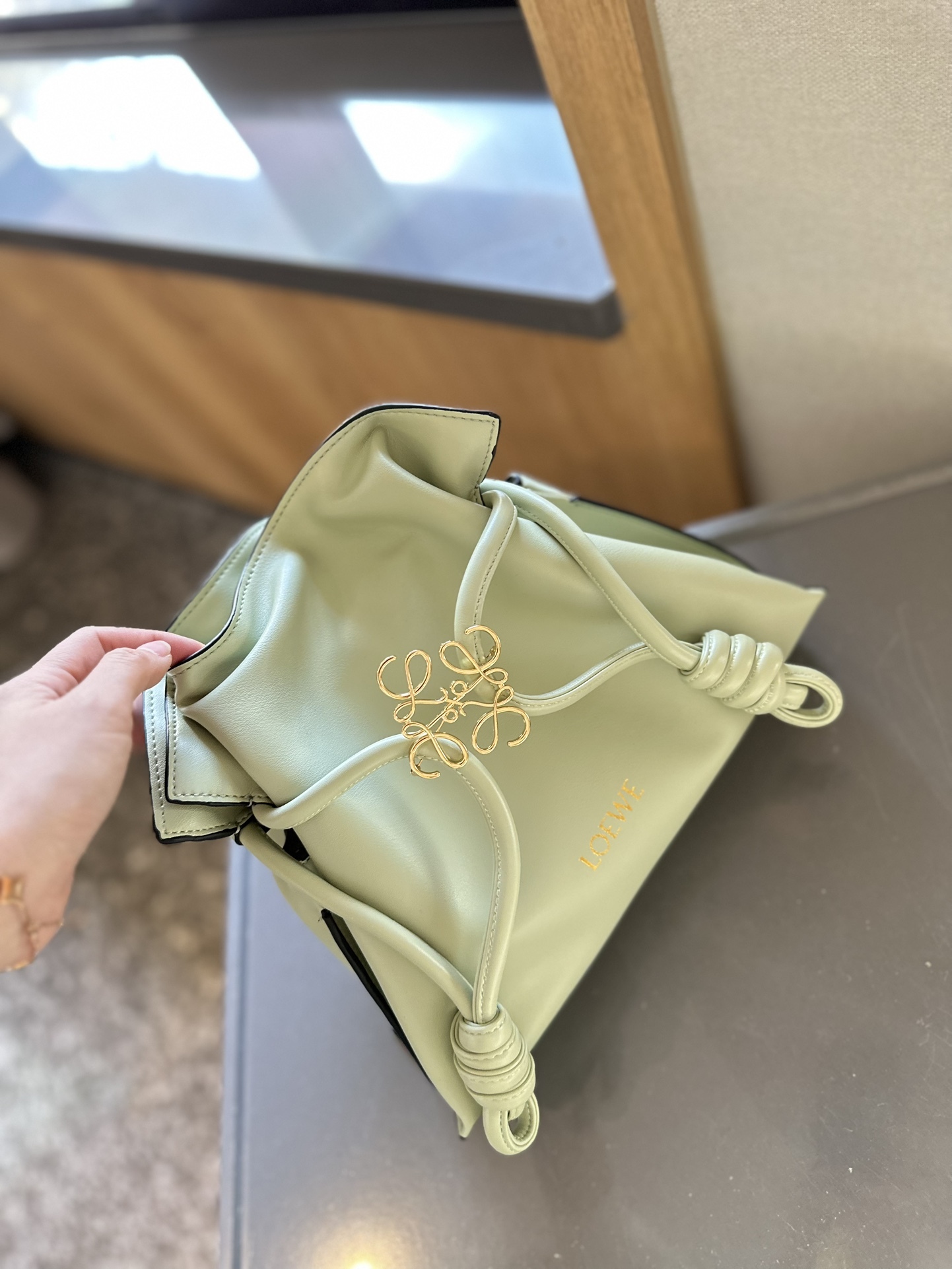 Flamenco clutch in nappa calfskin