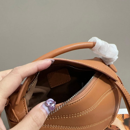 Puzzle bag in soft grained calfskin