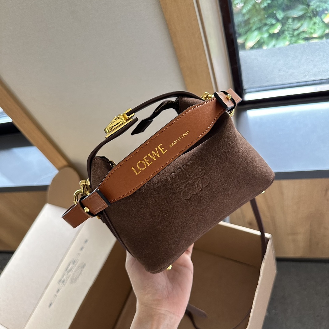 Cubi Anagram Jacquard & Calfskin Shoulder Bag