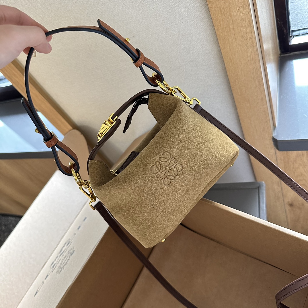 Cubi Anagram Jacquard & Calfskin Shoulder Bag