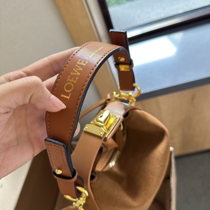 Cubi Anagram Jacquard & Calfskin Shoulder Bag