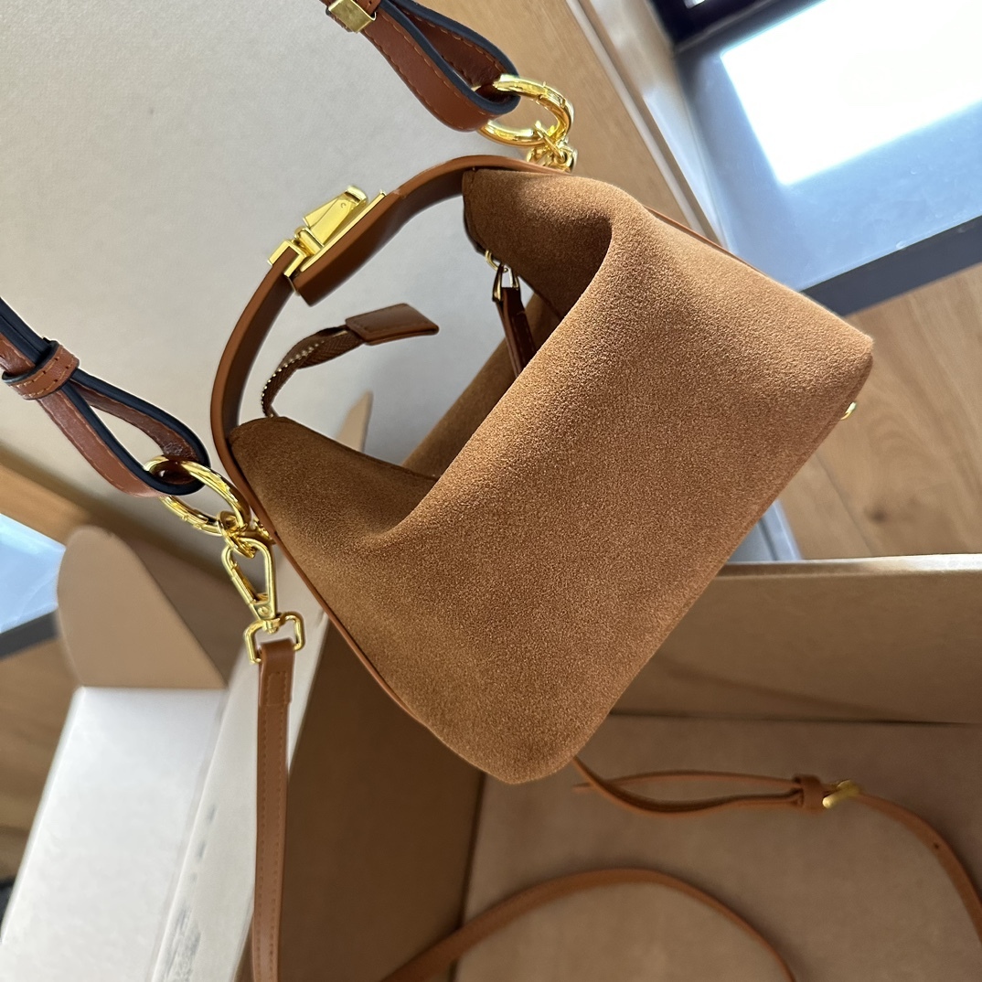 Cubi Anagram Jacquard & Calfskin Shoulder Bag