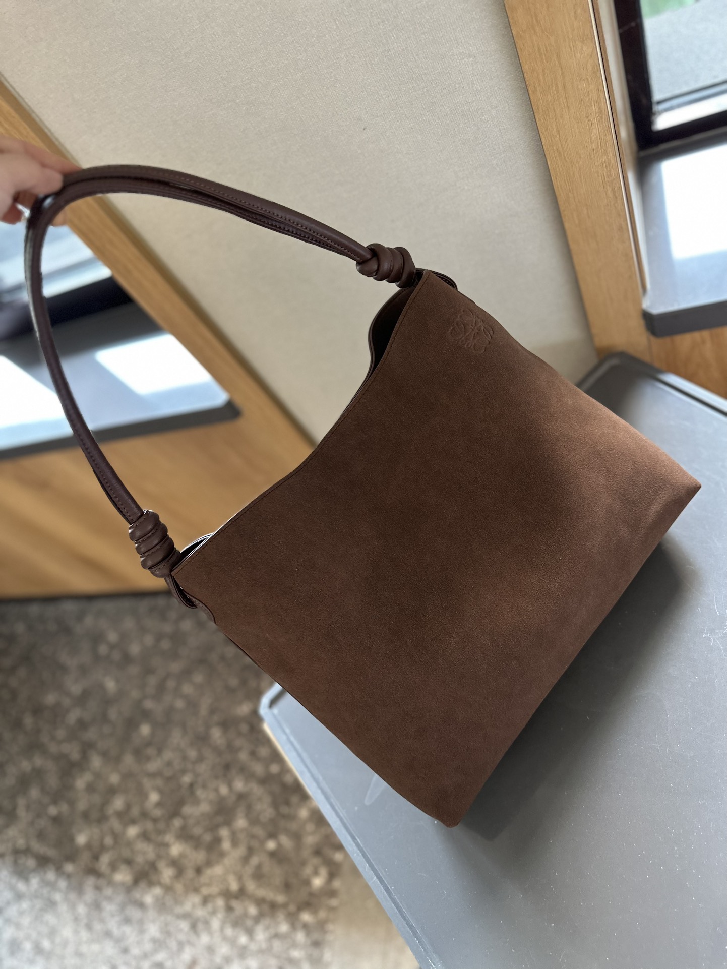 Suede Shoulder Bag