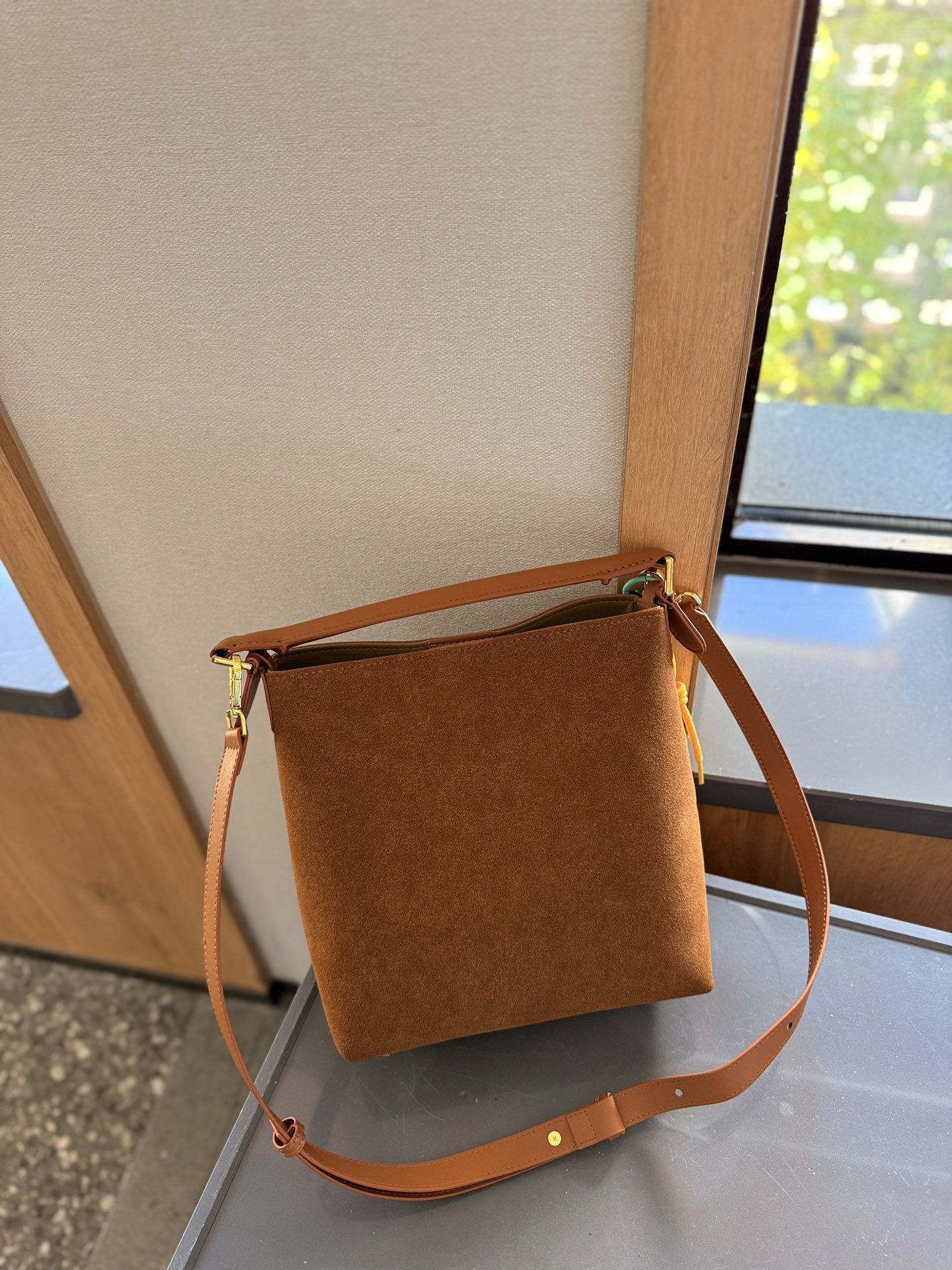 Suede Shoulder Bag