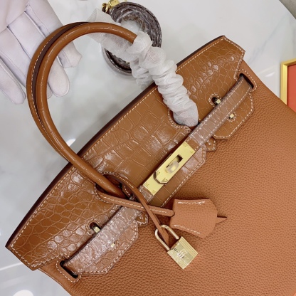 Herthtmes Togo Matte Alligator Birkin Touch 25/30