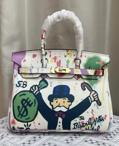 Exclusive Custom Hand-Painted Birkin 30 Bag