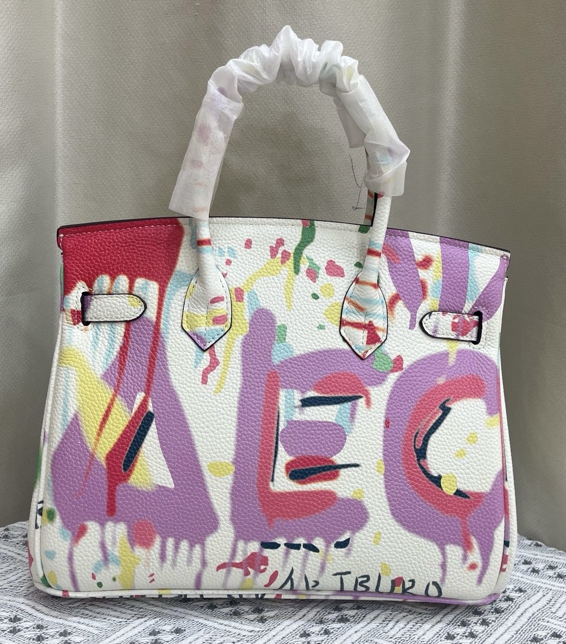 Exclusive Custom Hand-Painted Birkin 30 Bag