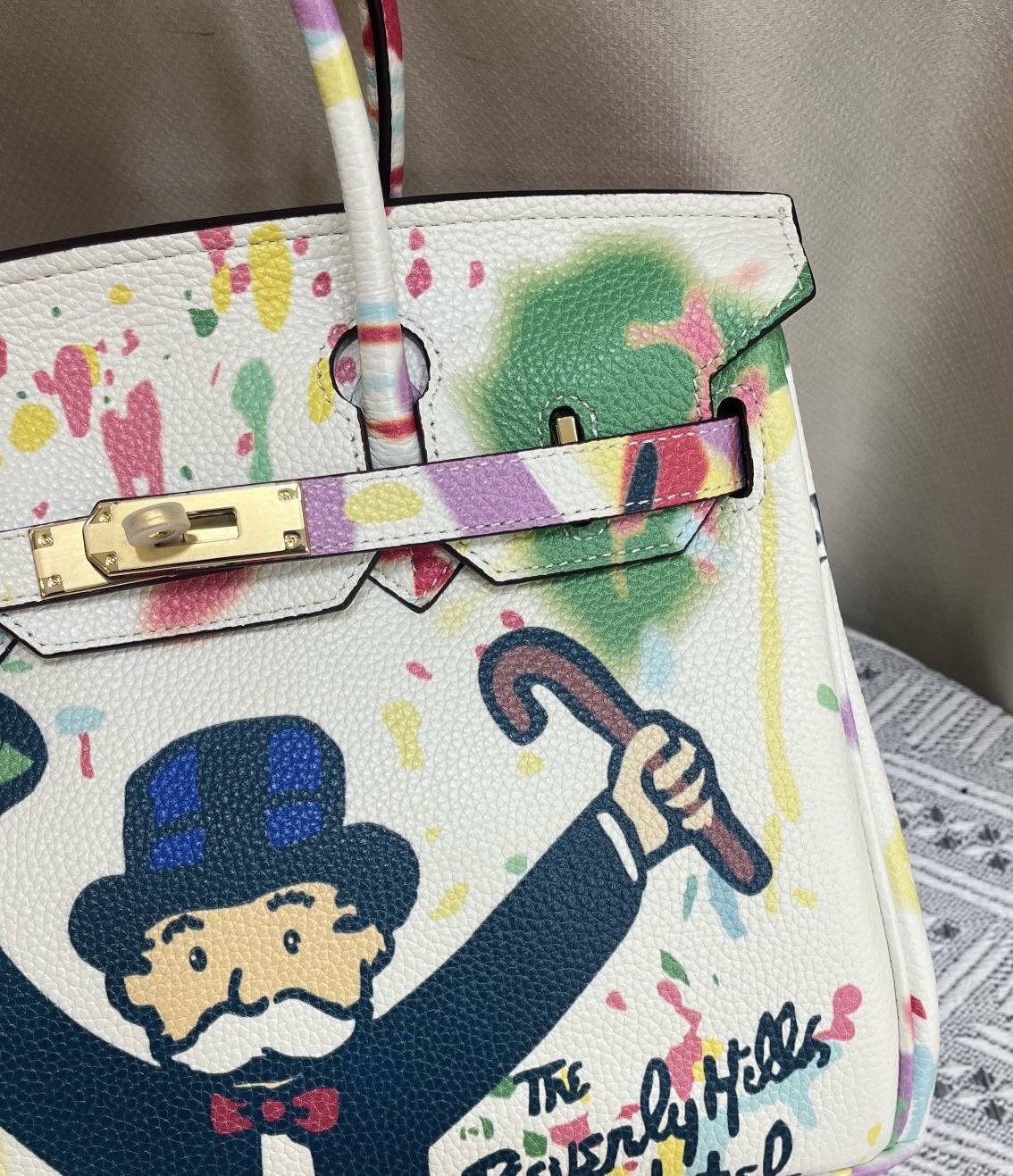 Exclusive Custom Hand-Painted Birkin 30 Bag