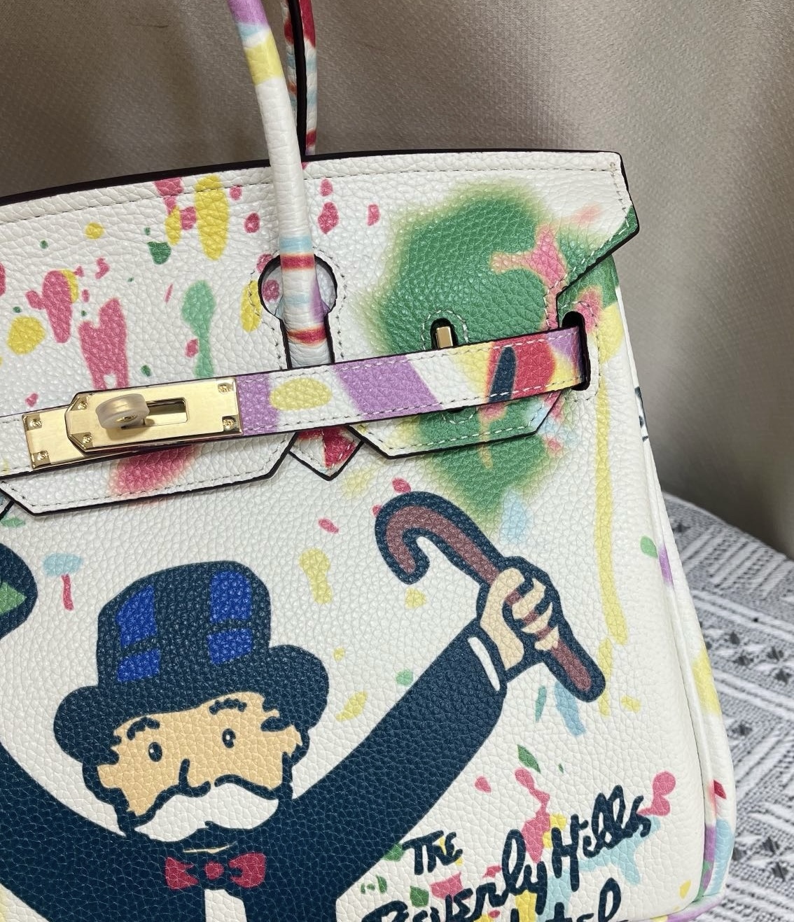 Exclusive Custom Hand-Painted Birkin 30 Bag