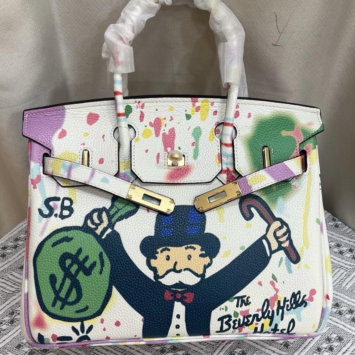 Exclusive Custom Hand-Painted Birkin 30 Bag