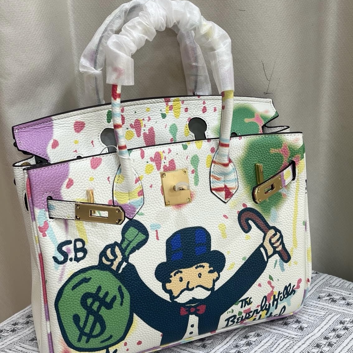 Exclusive Custom Hand-Painted Birkin 30 Bag