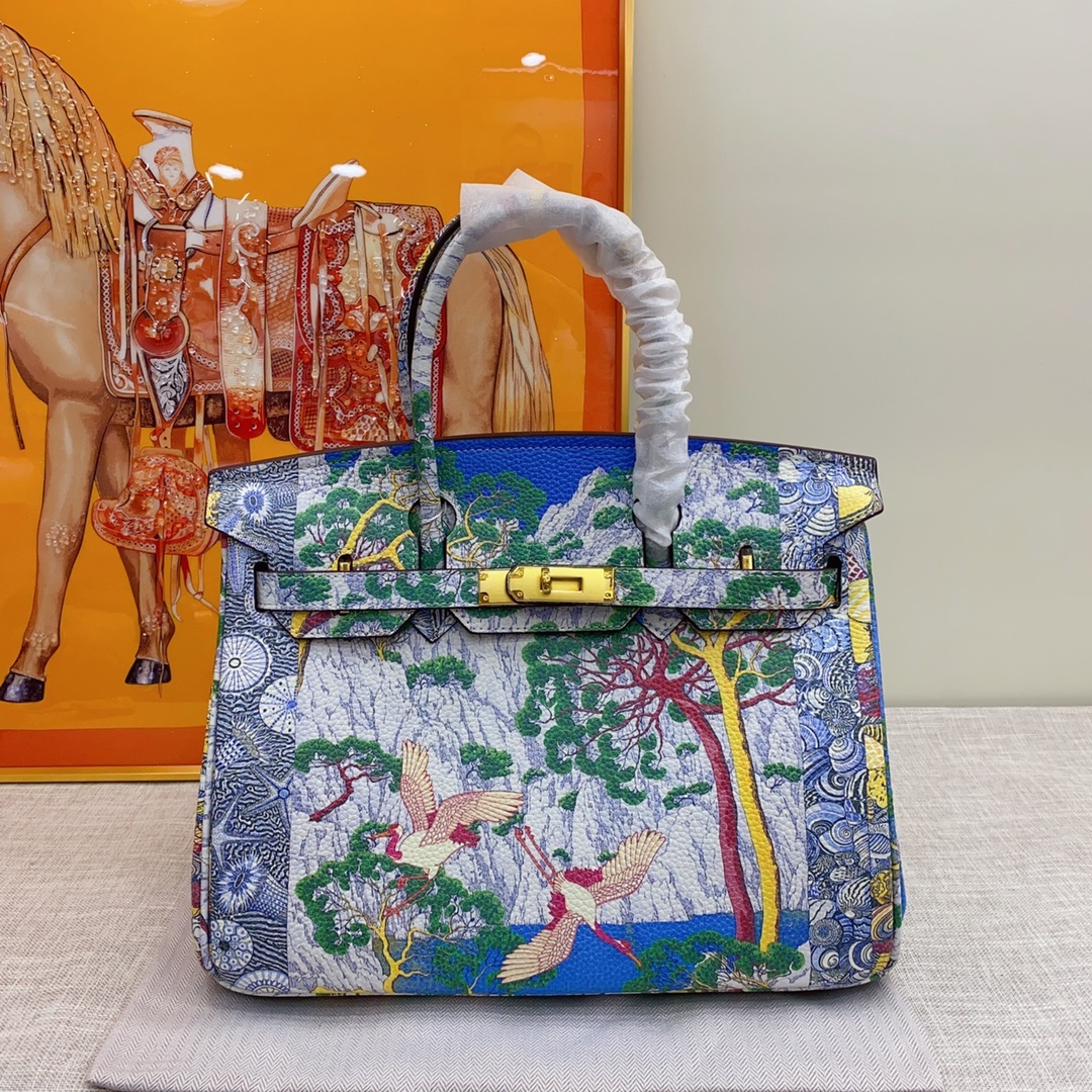 Exclusive Custom Hand-Painted Birkin 30 Bag