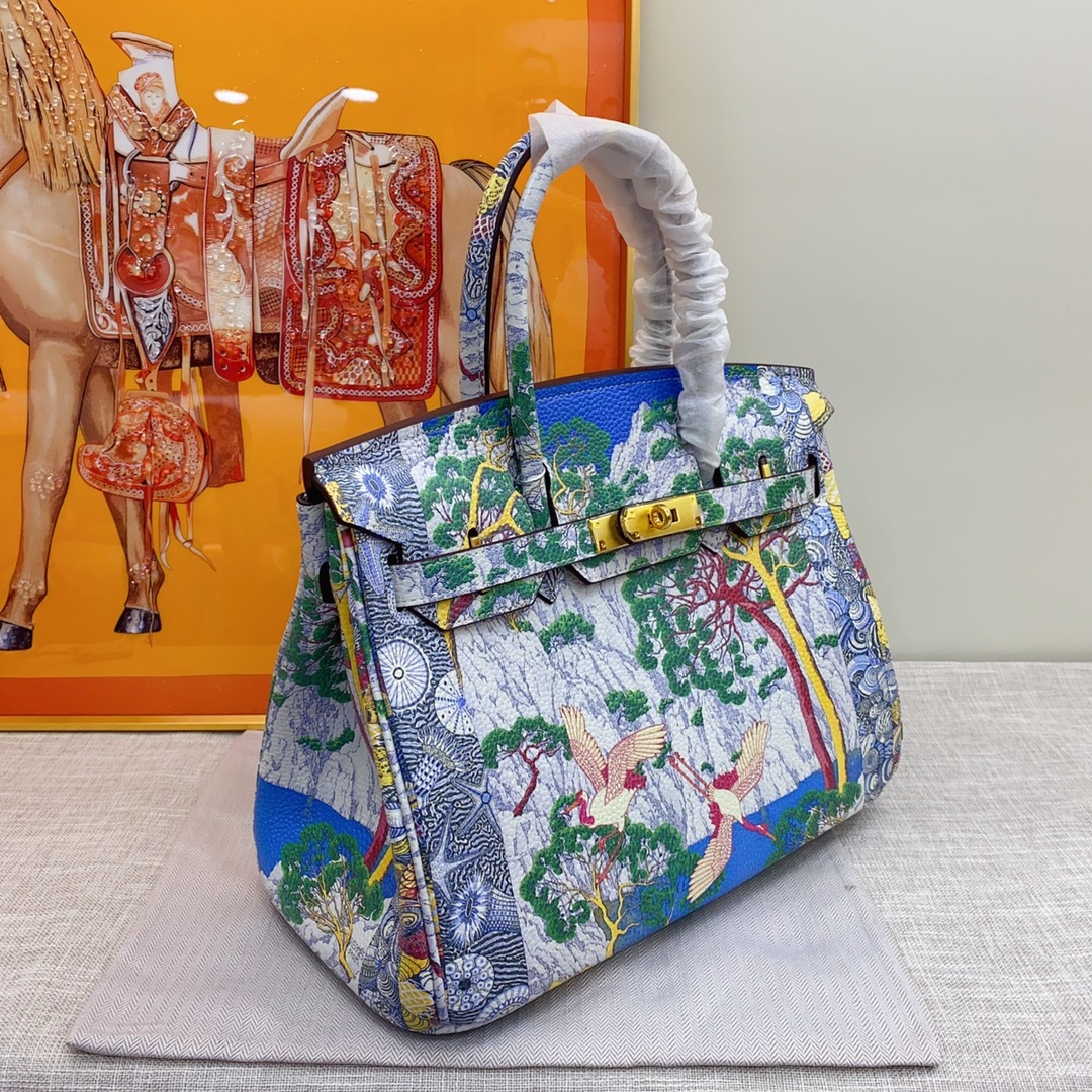 Exclusive Custom Hand-Painted Birkin 30 Bag