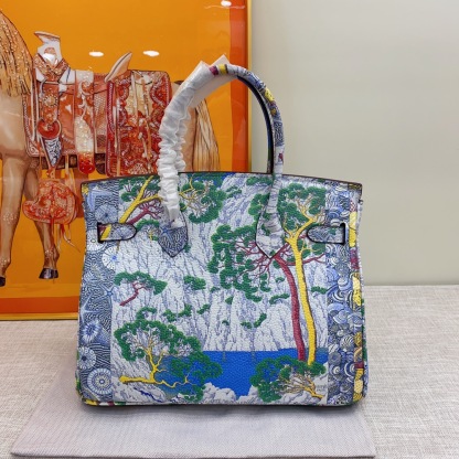 Exclusive Custom Hand-Painted Birkin 30 Bag