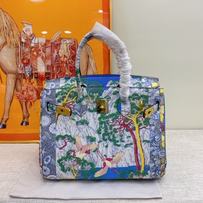 Exclusive Custom Hand-Painted Birkin 30 Bag