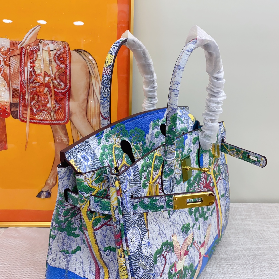 Exclusive Custom Hand-Painted Birkin 30 Bag