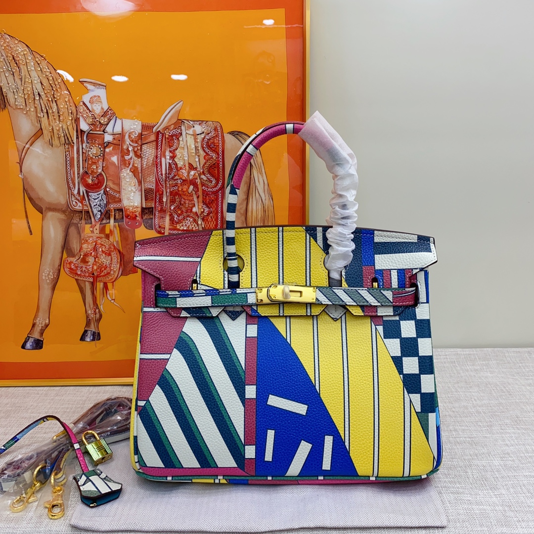 Exclusive Custom Hand-Painted Birkin 30 Bag