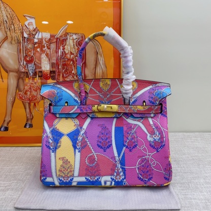 Exclusive Custom Hand-Painted Birkin 30 Bag