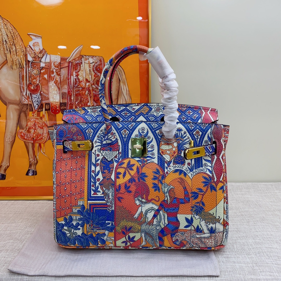 Exclusive Custom Hand-Painted Birkin 30 Bag