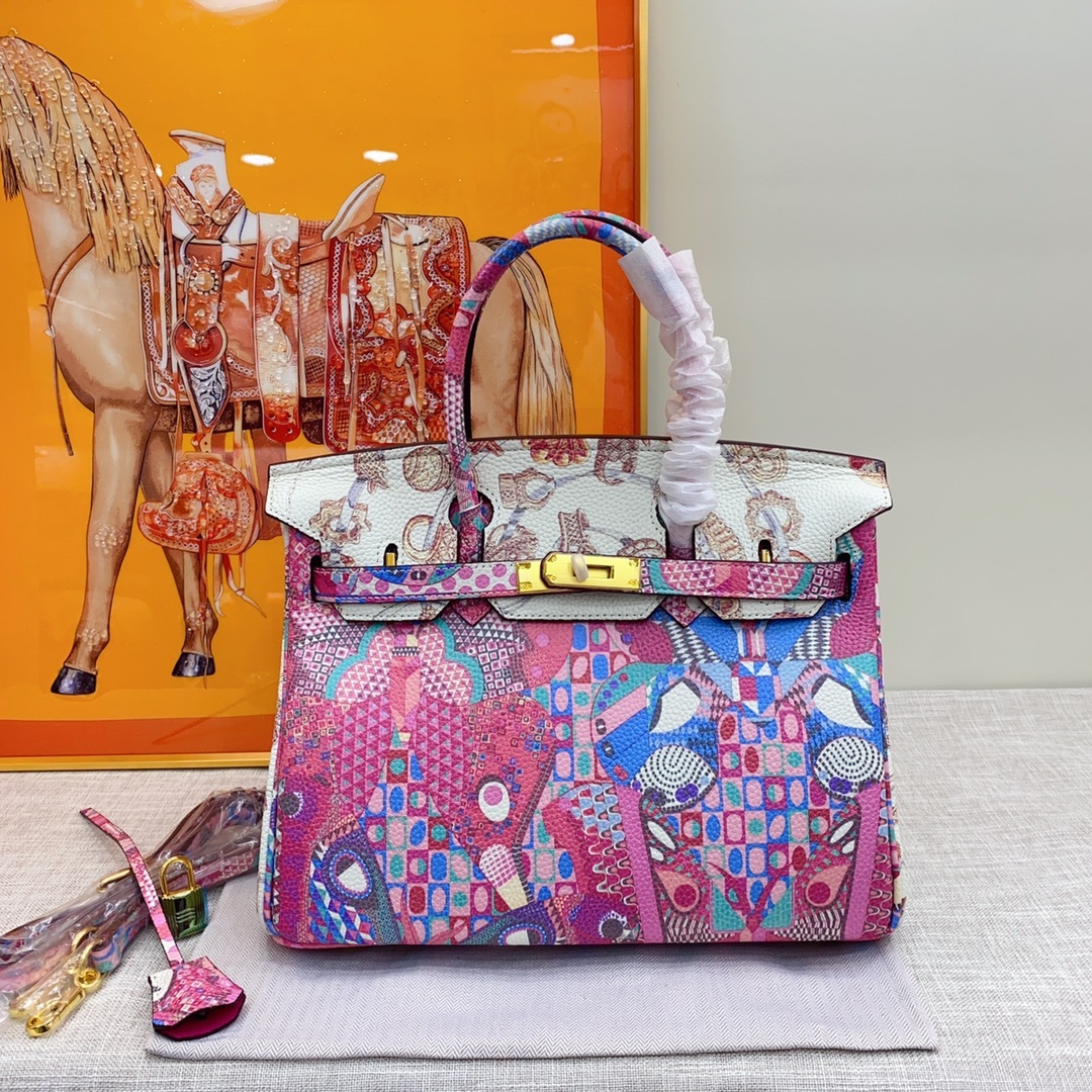 Exclusive Custom Hand-Painted Birkin 30 Bag