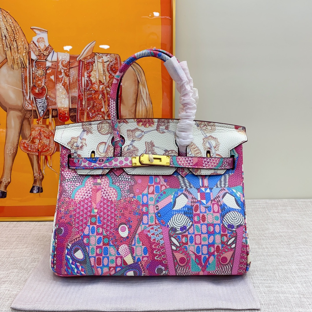 Exclusive Custom Hand-Painted Birkin 30 Bag
