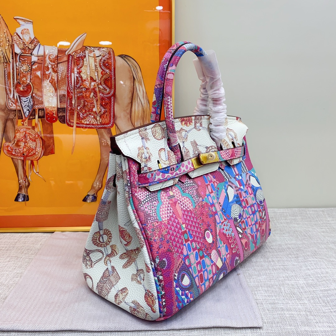 Exclusive Custom Hand-Painted Birkin 30 Bag