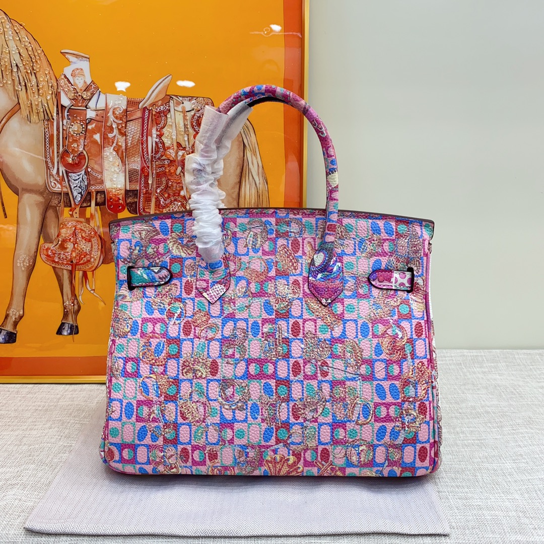 Exclusive Custom Hand-Painted Birkin 30 Bag
