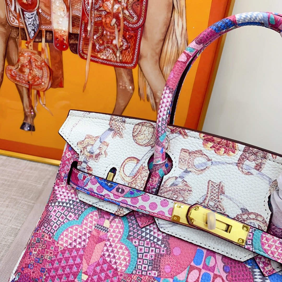 Exclusive Custom Hand-Painted Birkin 30 Bag