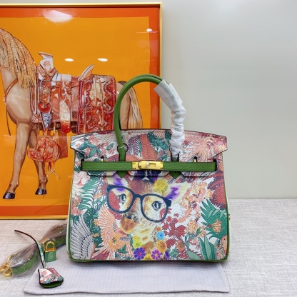 Exclusive Custom Hand-Painted Birkin 30 Bag