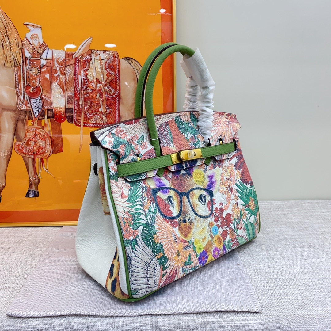Exclusive Custom Hand-Painted Birkin 30 Bag