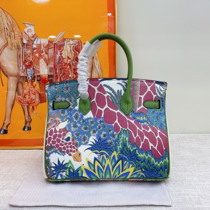 Exclusive Custom Hand-Painted Birkin 30 Bag