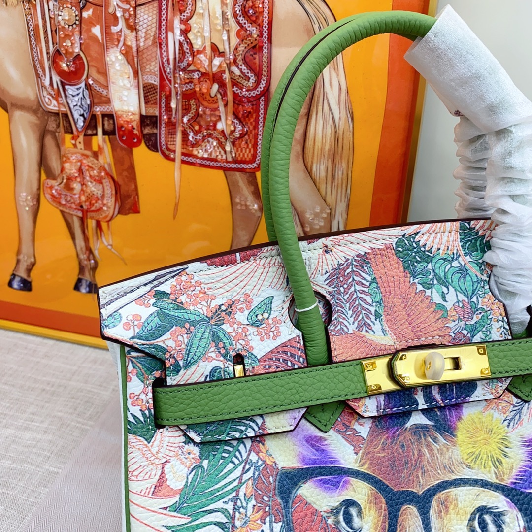 Exclusive Custom Hand-Painted Birkin 30 Bag