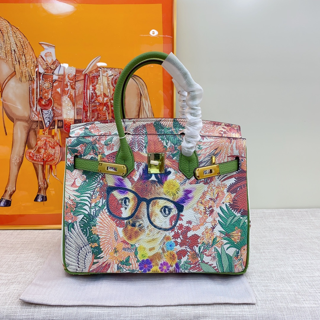 Exclusive Custom Hand-Painted Birkin 30 Bag