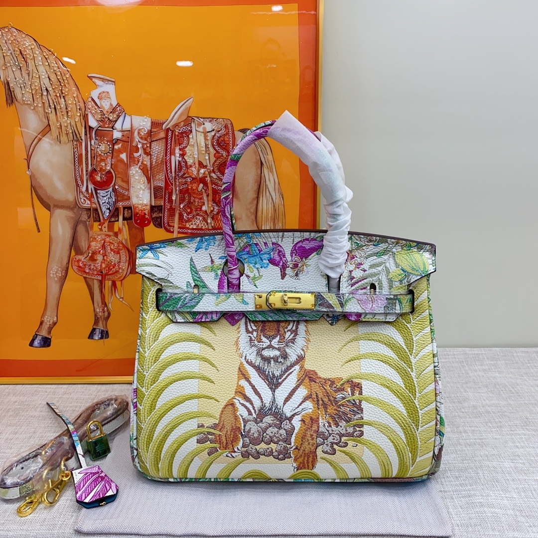 Exclusive Custom Hand-Painted Birkin 30 Bag