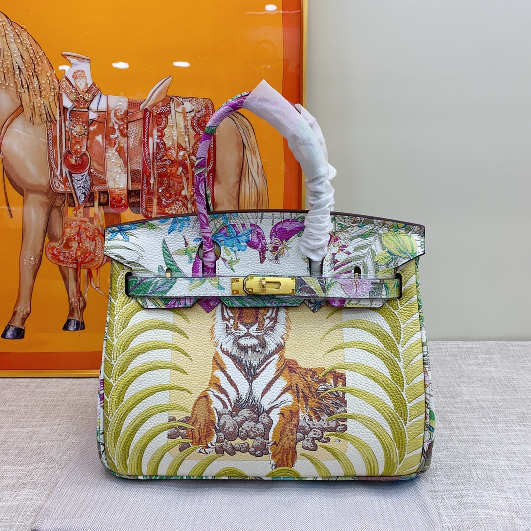 Exclusive Custom Hand-Painted Birkin 30 Bag