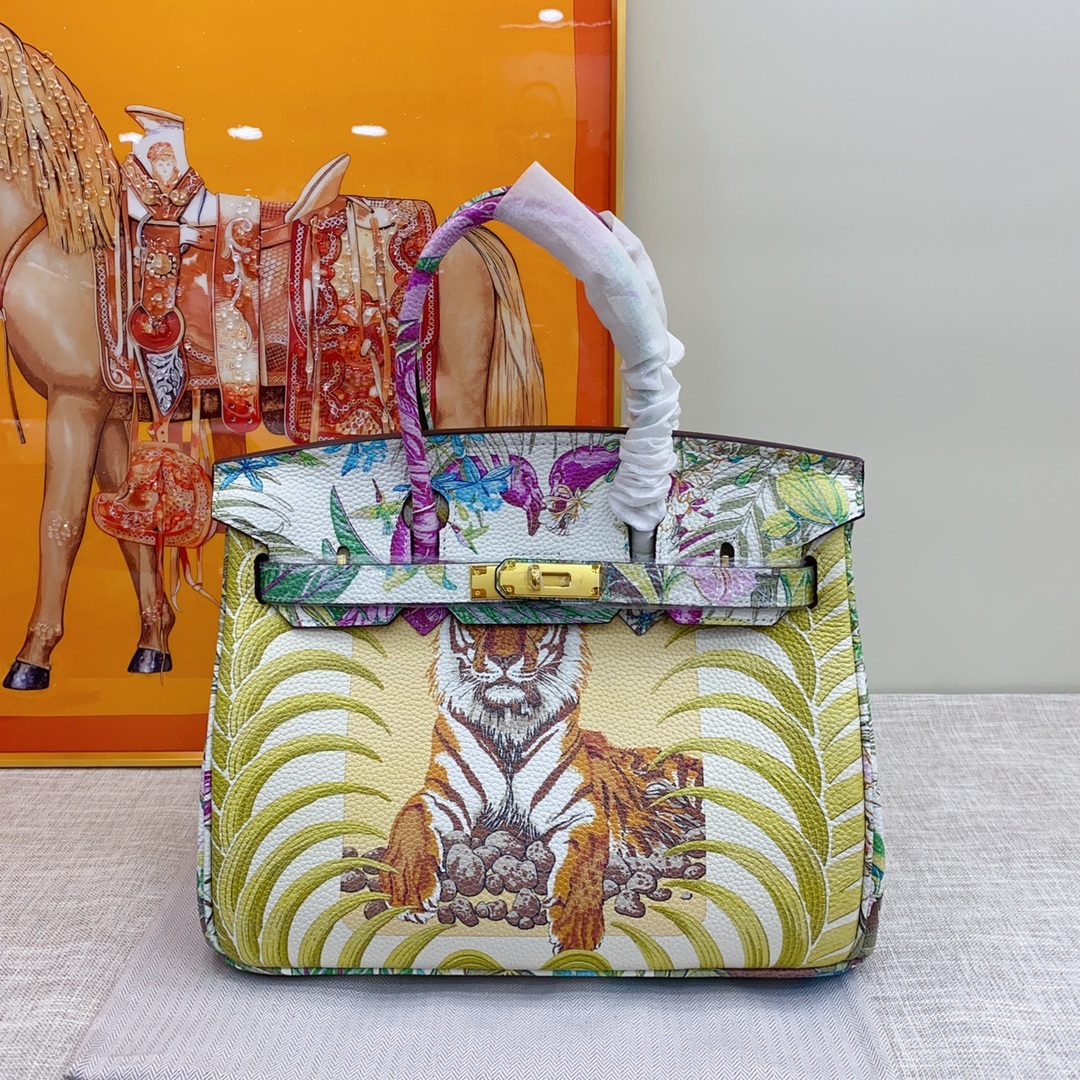 Exclusive Custom Hand-Painted Birkin 30 Bag