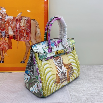 Exclusive Custom Hand-Painted Birkin 30 Bag