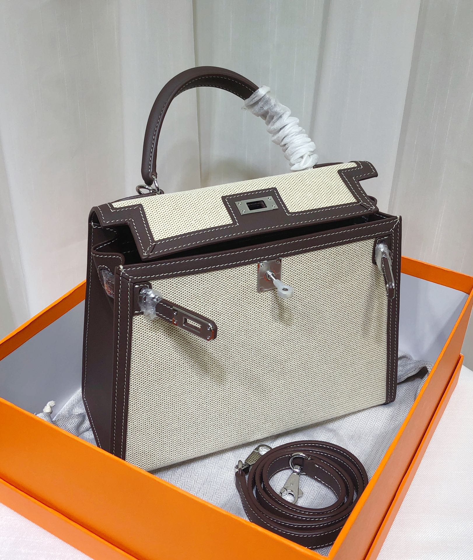 Hertgtmes Toile Swift Verso Kelly Sellier 25 Ecru Rouge Sellier