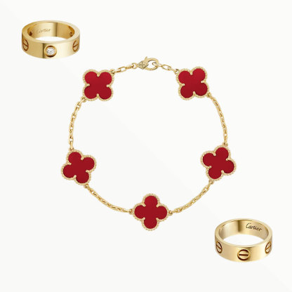 3‑Piece Set Yellow Gold Jewelry & Diamonds