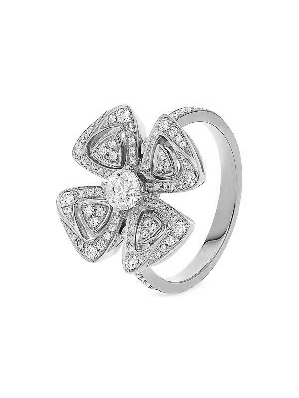 Fiorever 18K White Gold & 1.01 TCW Diamond Ring