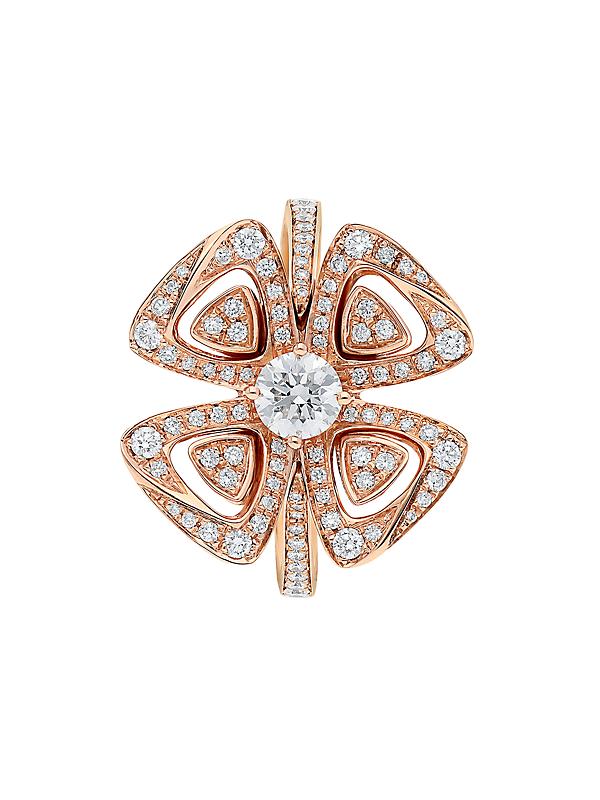 Fiorever 18K Pink Gold & 0.67 TCW Diamond Ring