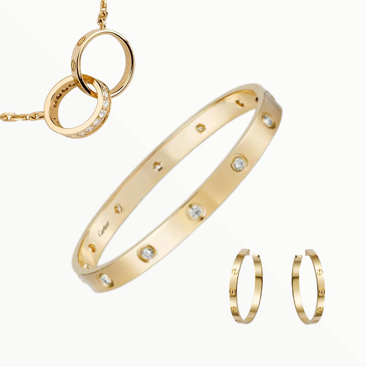 3-Piece Set Gold-Love & Luck Gift