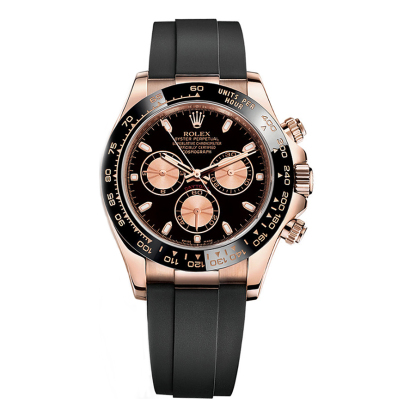 Cosmograph Daytona Black Rubber Strap Watch 116515LN