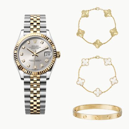 4‑Piece Datejust 31– Love, Clover & Diamonds